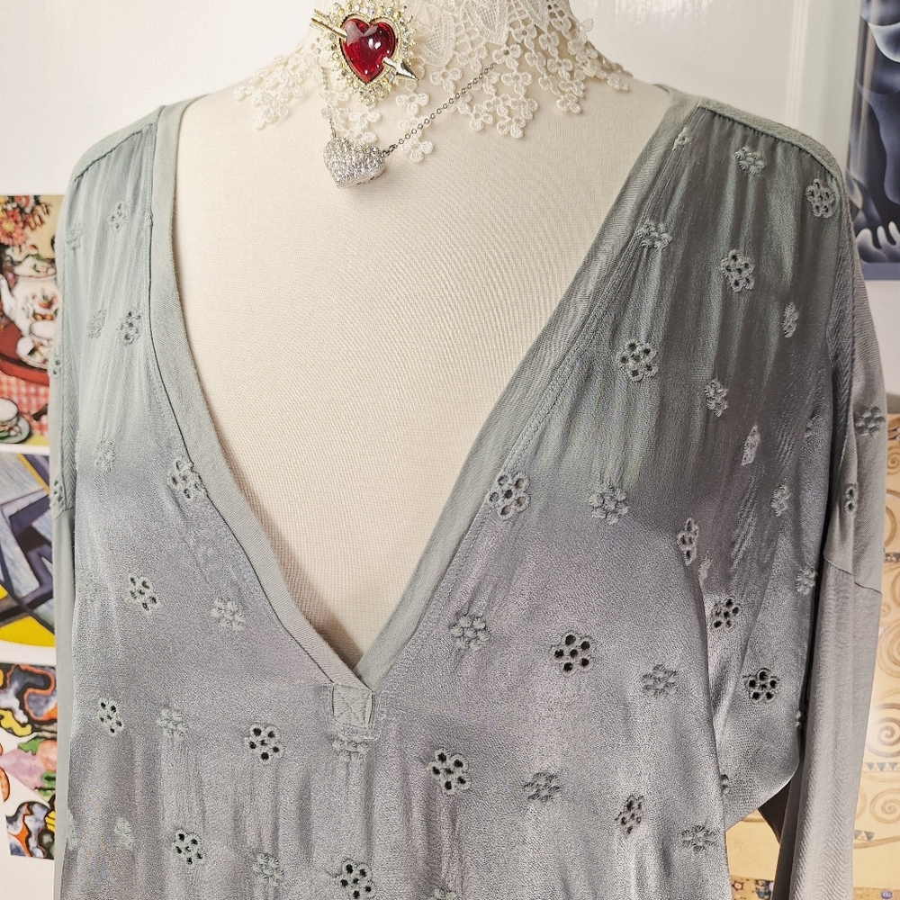Pete and Greta Johnny Was Floral Embroidered Tunic Dress Womens Small Lagenlook - Picture 3 of 9